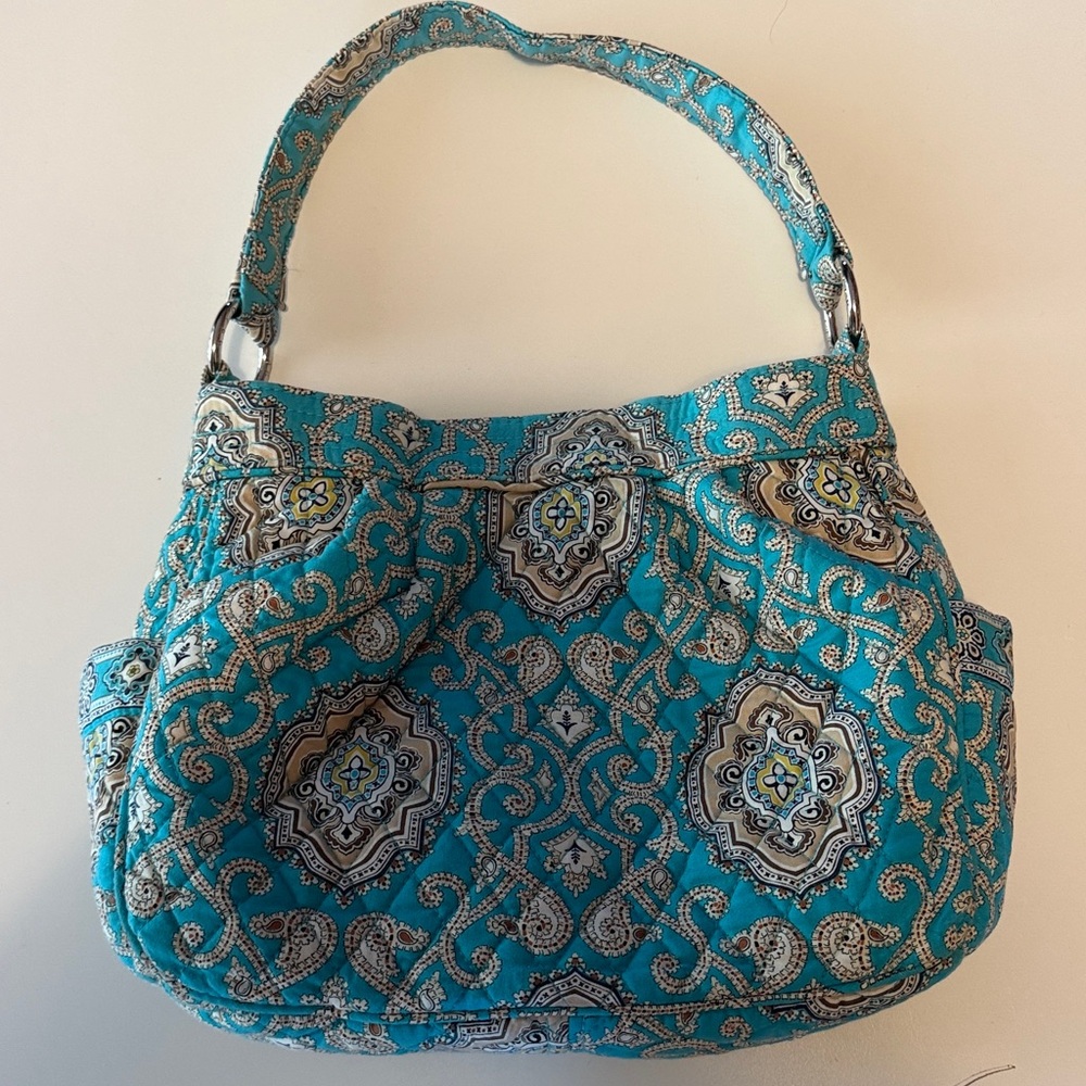 Vera Bradley retired pattern Totally Turq in Maggie style bag.  Reversible.
